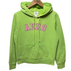Y2K AéRopostale Aero spell out long sleeve hooded casual retro sweatshirt hoodie